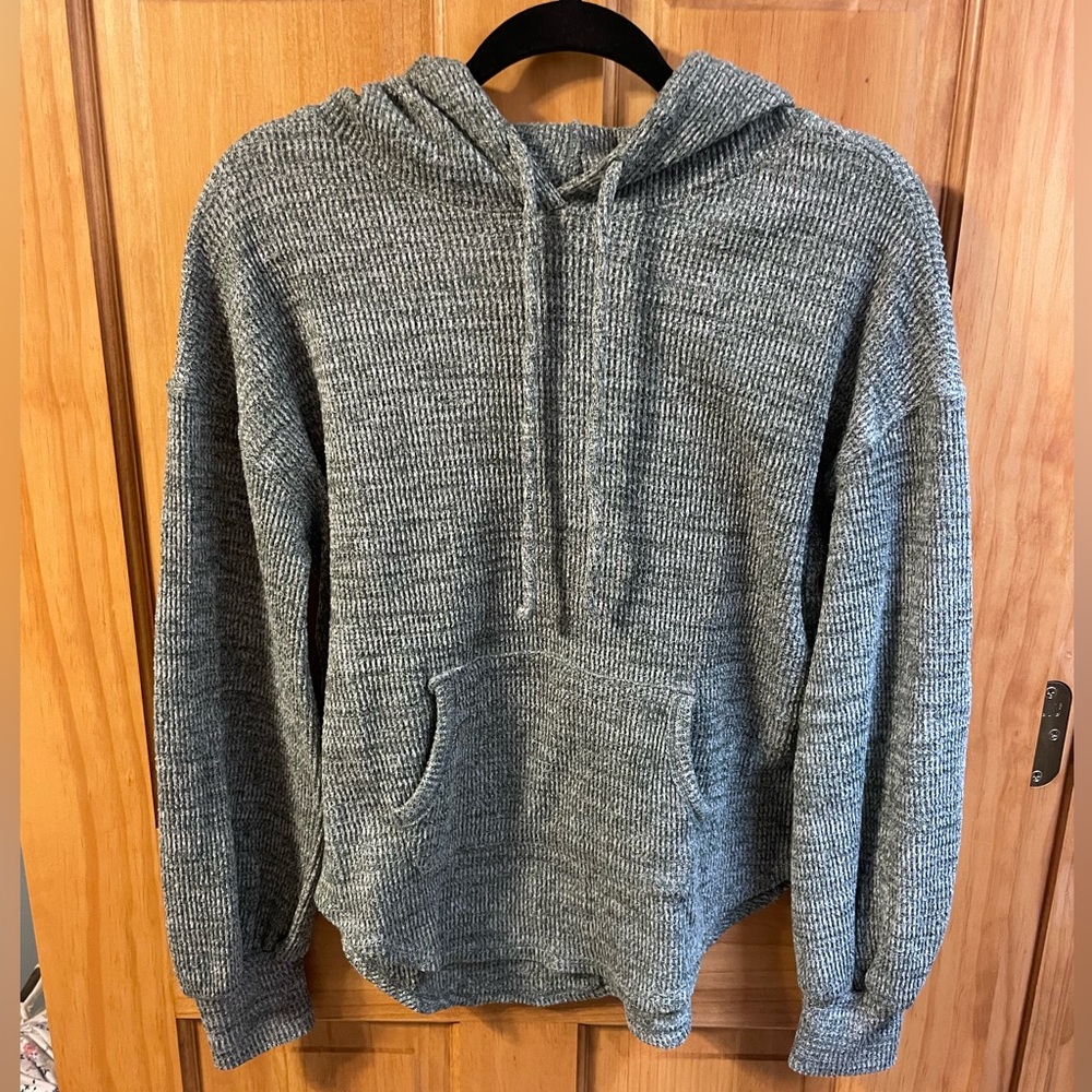 SO Textured Green/Grey Hoodie
